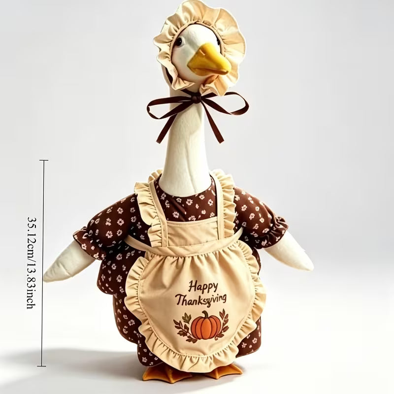 Thanksgiving Floral Maid Porch Goose Outfit