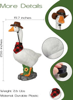 23-Inch Adjustable Porch Goose Statue