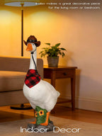 23-Inch Adjustable Porch Goose Statue