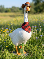 23-Inch Adjustable Porch Goose Statue