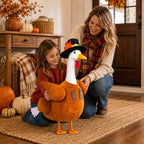 Thanksgiving Turkey Porch Goose Outfit with Cutlery