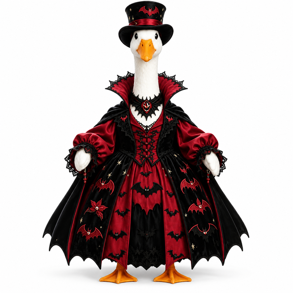 Vampire Witch Halloween Porch Goose Outfit