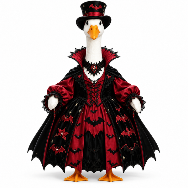 Vampire Witch Halloween Porch Goose Outfit