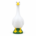 22.5-Inch White Porch Goose Statue