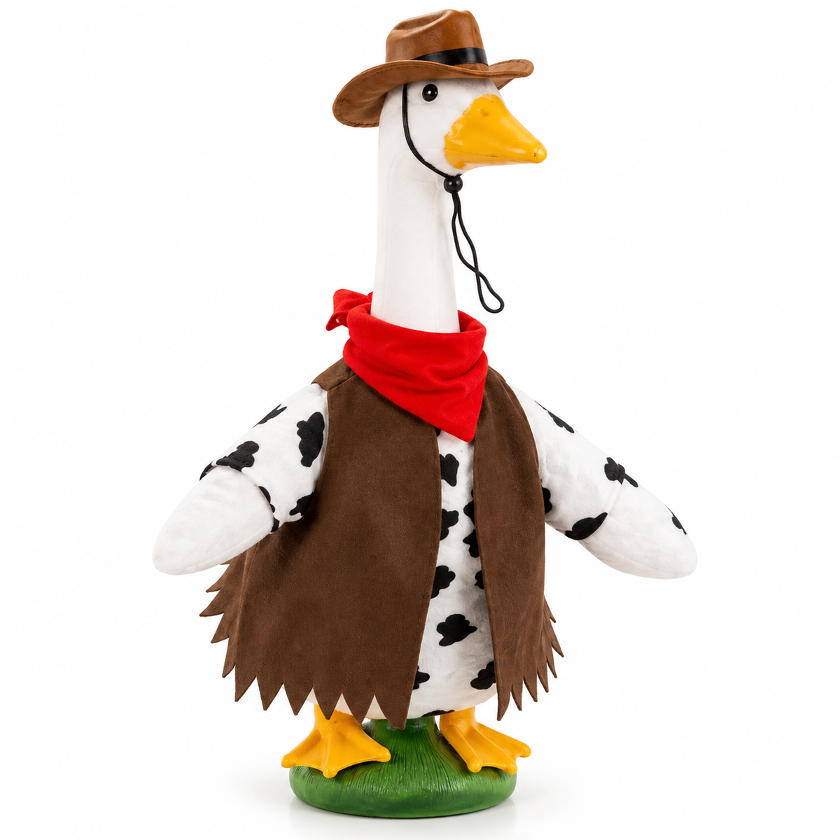 Cow Print Cowboy Porch Goose Outfit