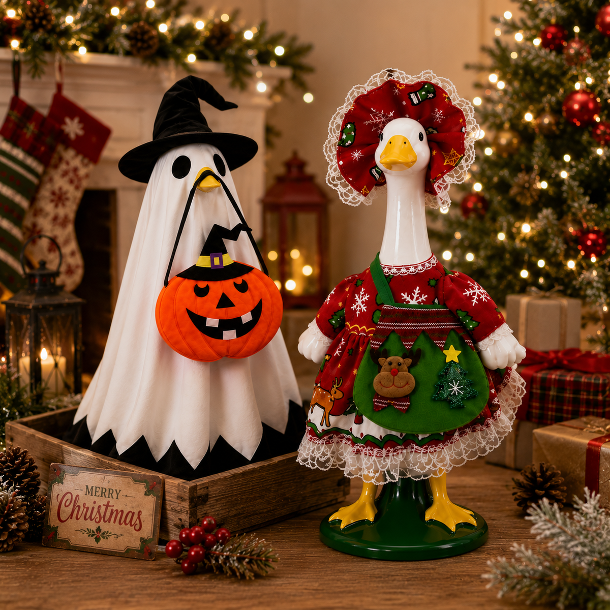 Porch Goose & Swing 2-Piece Set
