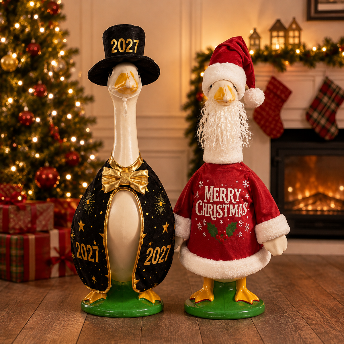 Christmas Porch Goose Outfit