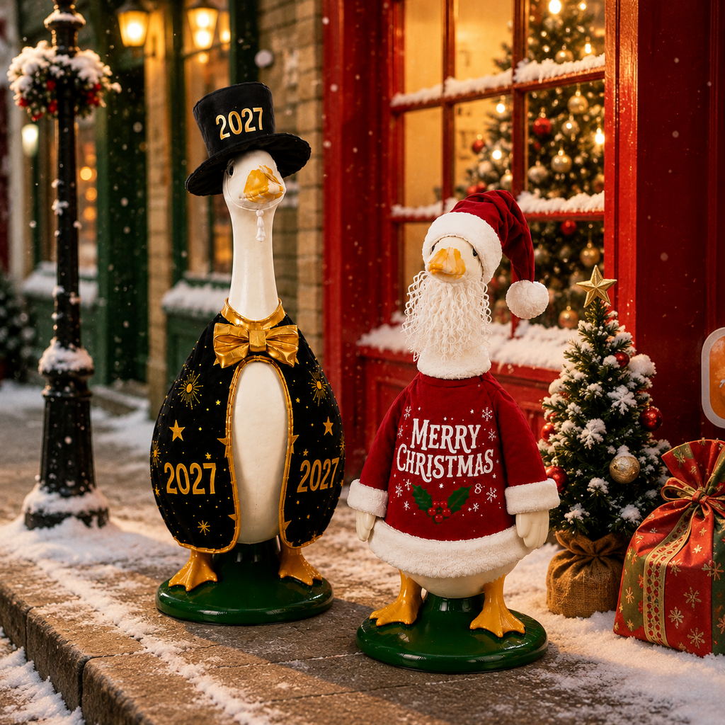 Christmas Porch Goose Outfit