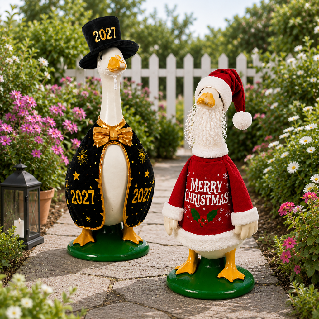 Christmas Porch Goose Outfit