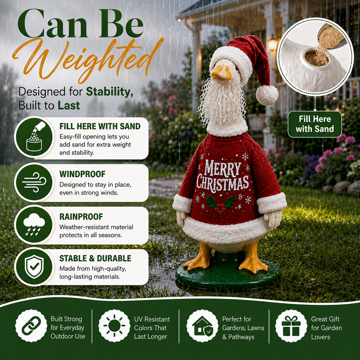 Christmas Porch Goose Outfit