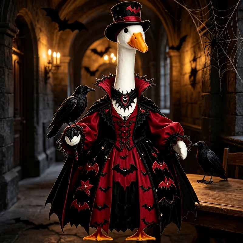 Vampire Witch Halloween Porch Goose Outfit