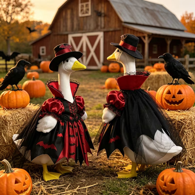 Vampire Witch Halloween Porch Goose Outfit